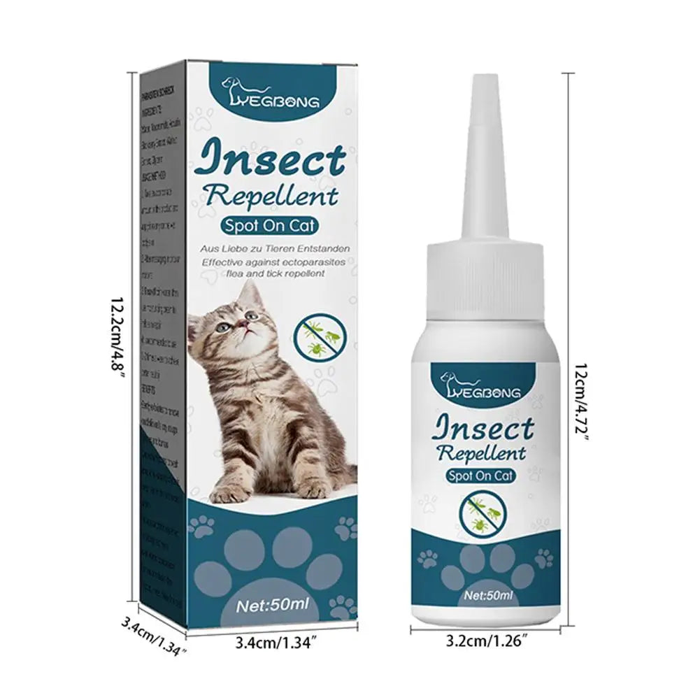 Flea and tick drops for pets, combats fleas, ticks, and lice.