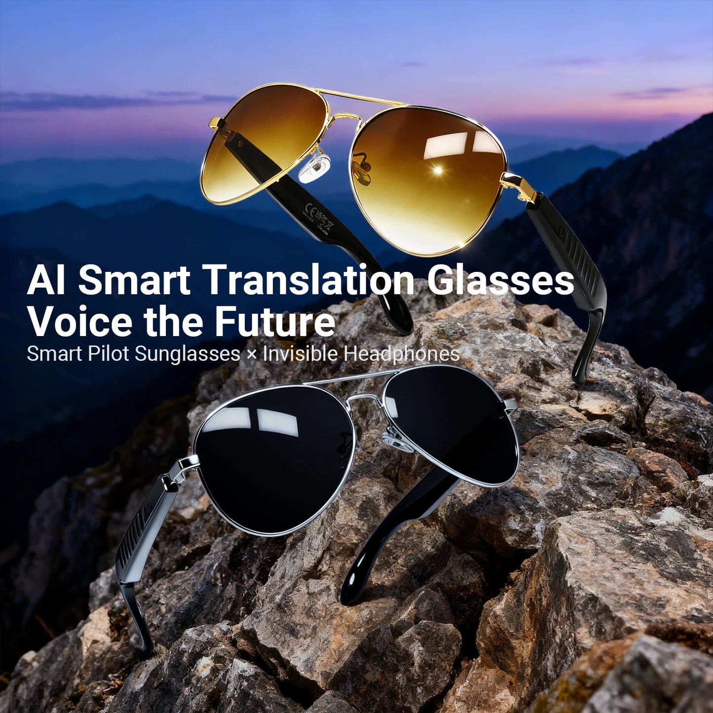 Smart Audio Glasses with AI and Translation .