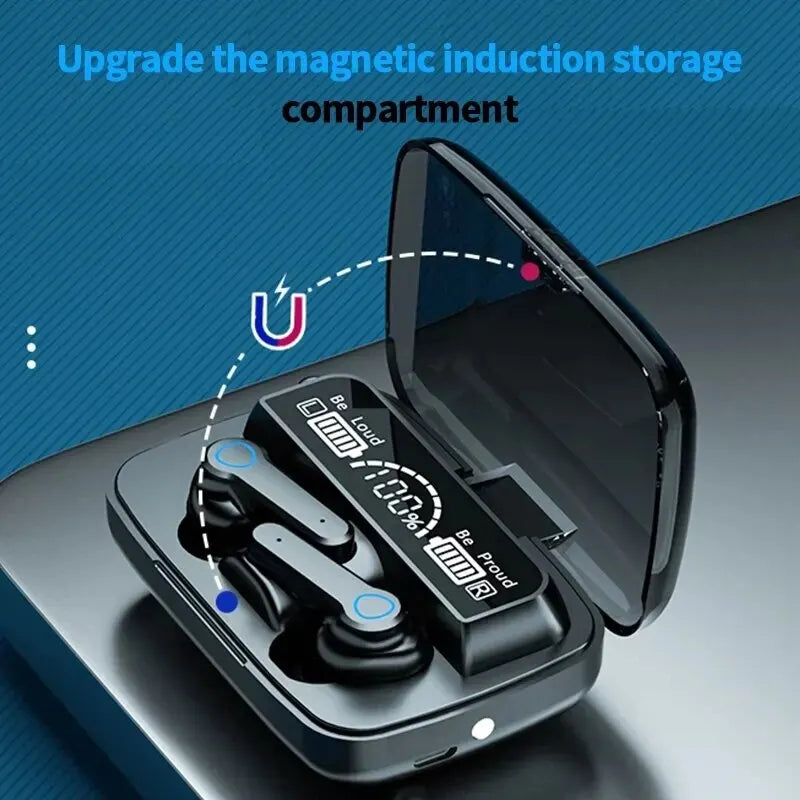 M19 Wireless TWS Bluetooth Earphones with Noise Cancellation and Control.