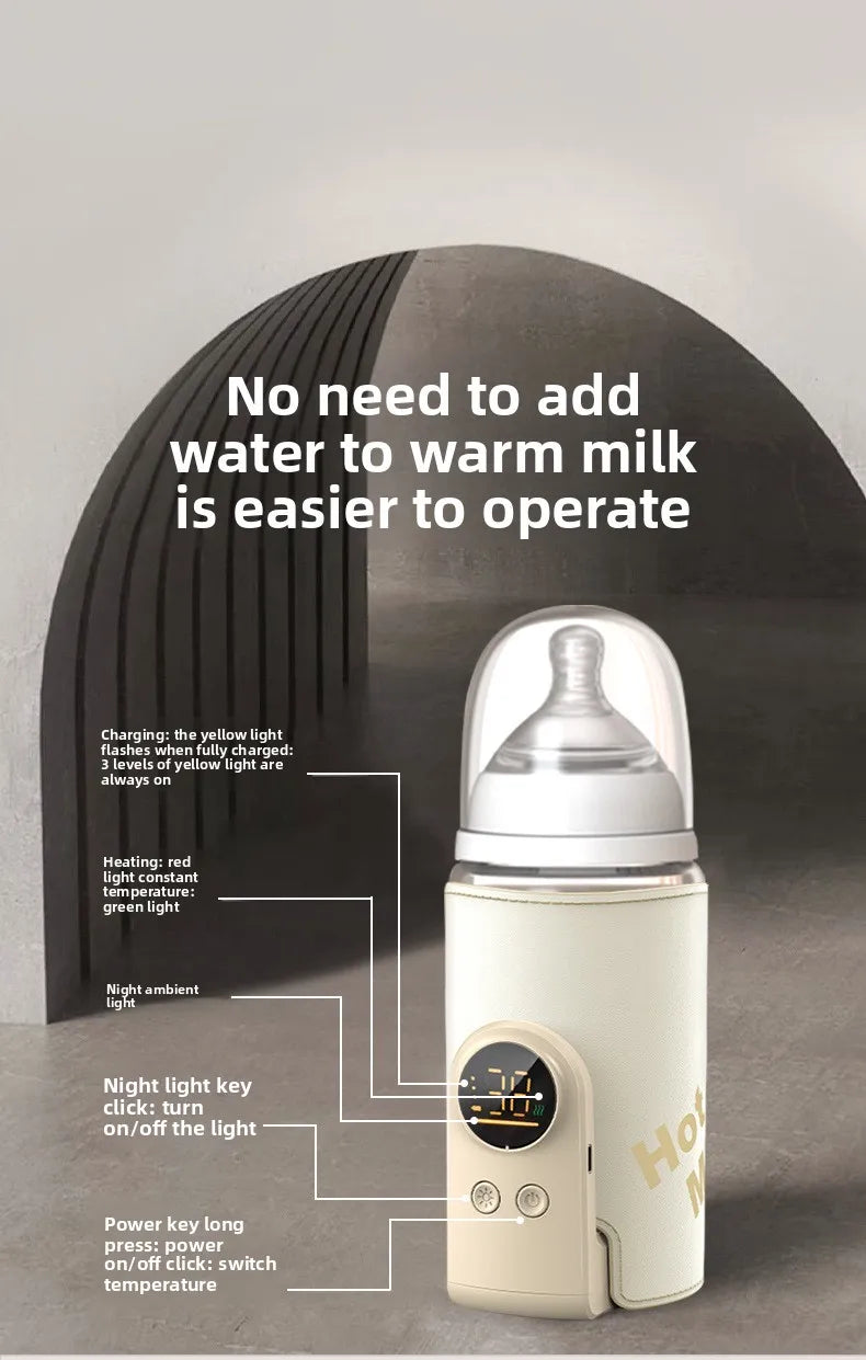 6000mAh Baby Bottle Warmer 6 Heat Level Multifunction Breast Milk.