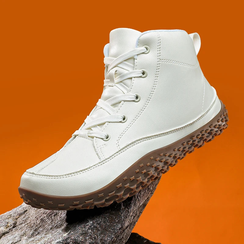 Cotton boots for winter, minimalist casual sneakers.