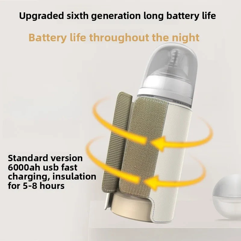 6000mAh Baby Bottle Warmer 6 Heat Level Multifunction Breast Milk.