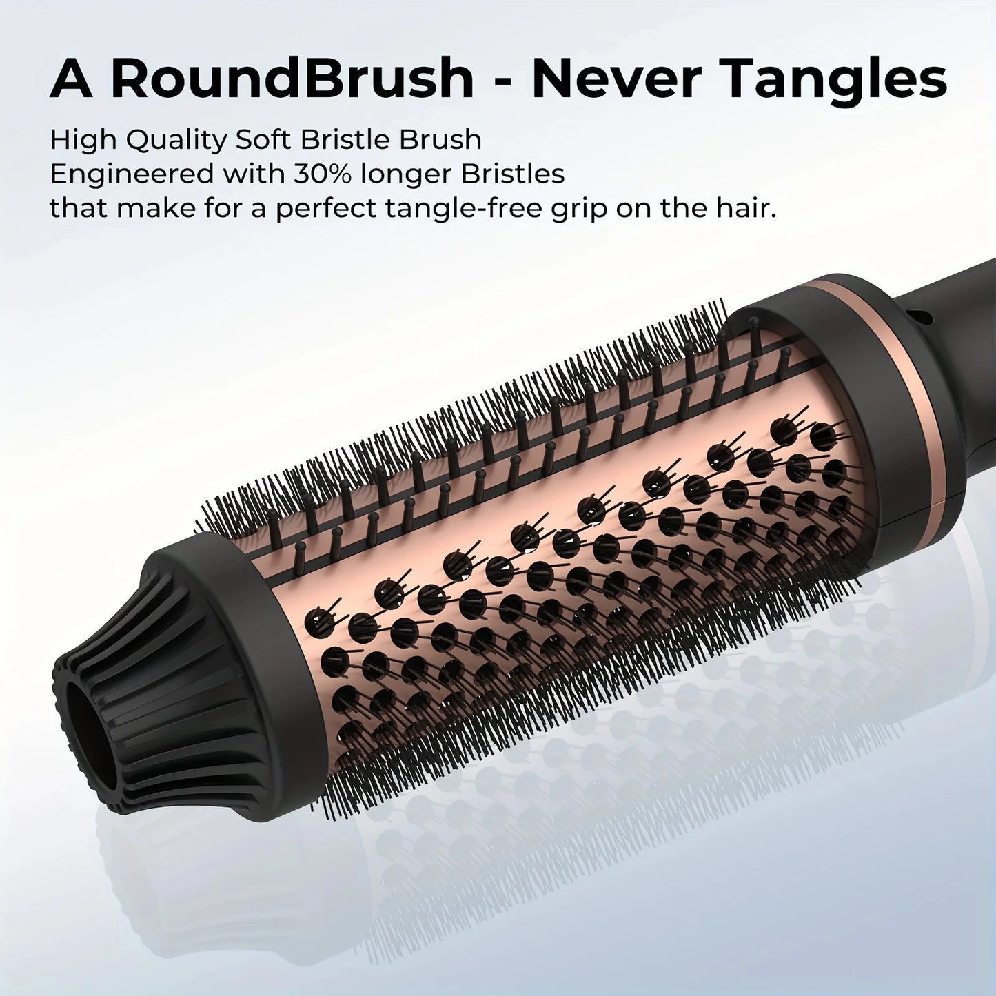 Electric Hair Brush Curler Straightener for Valentine's Day Gift.