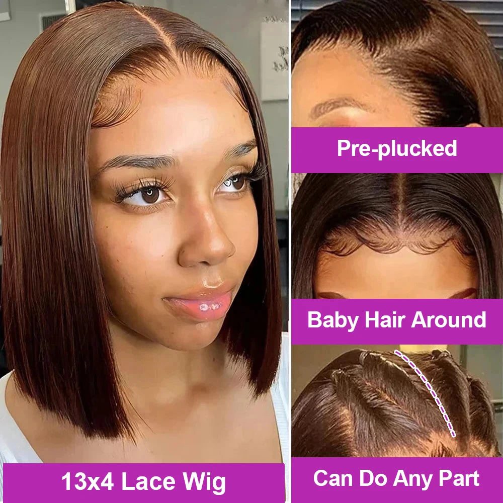 Chocolate Lace Frontal Glueless Human Hair.