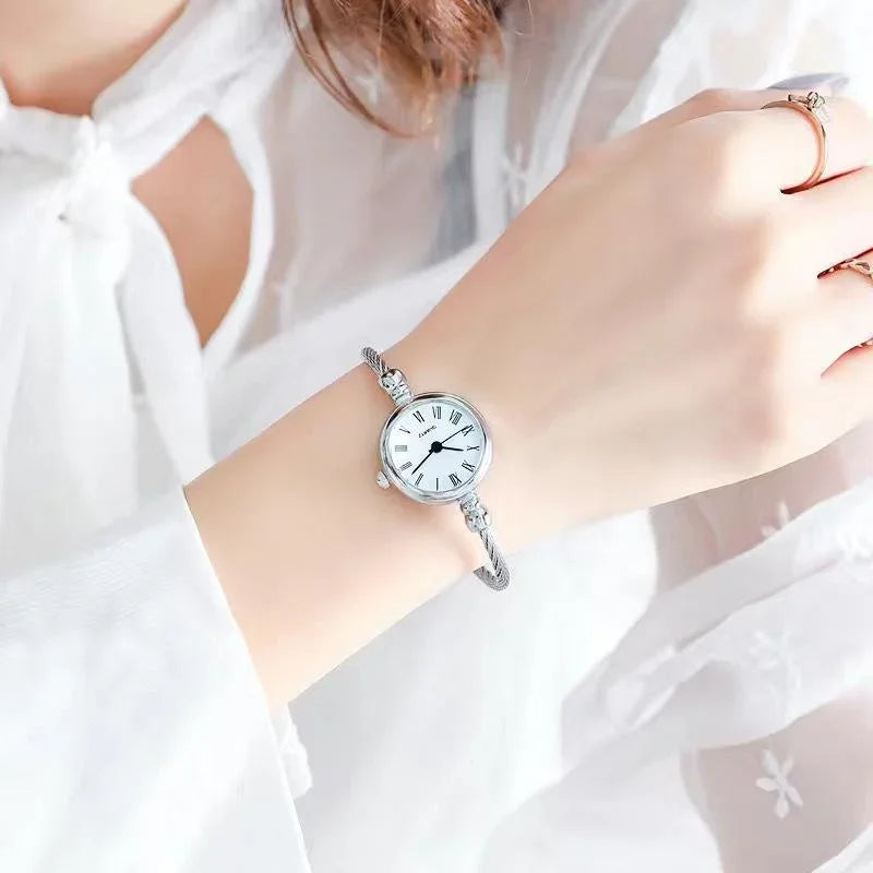 Fashion Bracelet Watches for Women Luxury Stainless Steel Retro Ladies Quartz Wristwatches Women Dress Clock 여자시계