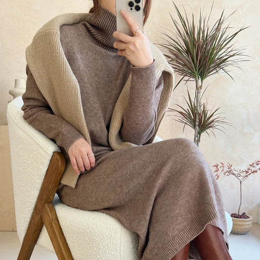 New women's sweater dress for autumn/winter.