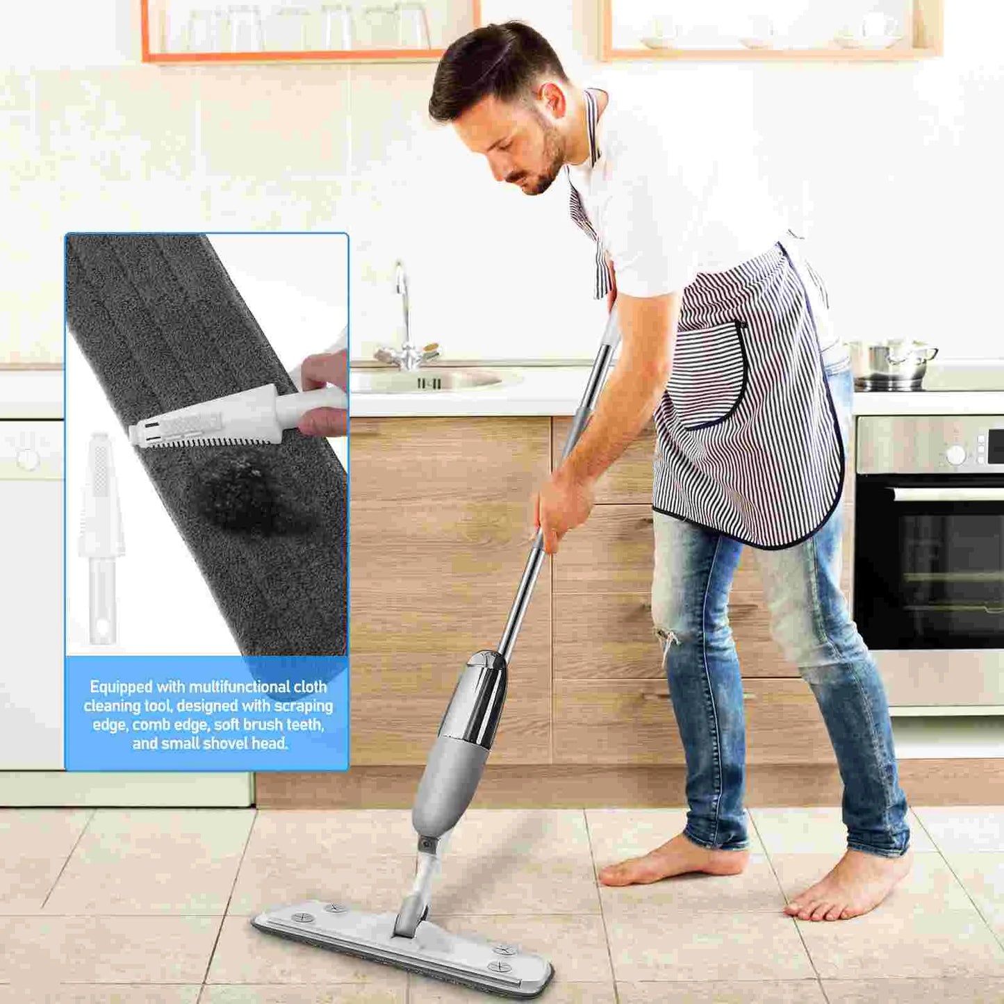 Refillable Rotatable Spray Mop.