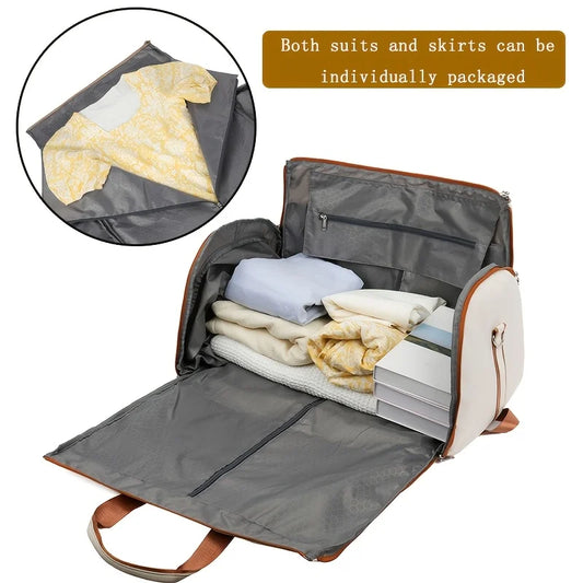 60L Large Travel Bag for Women, Dry Wet Separation, Shoe Compartment.