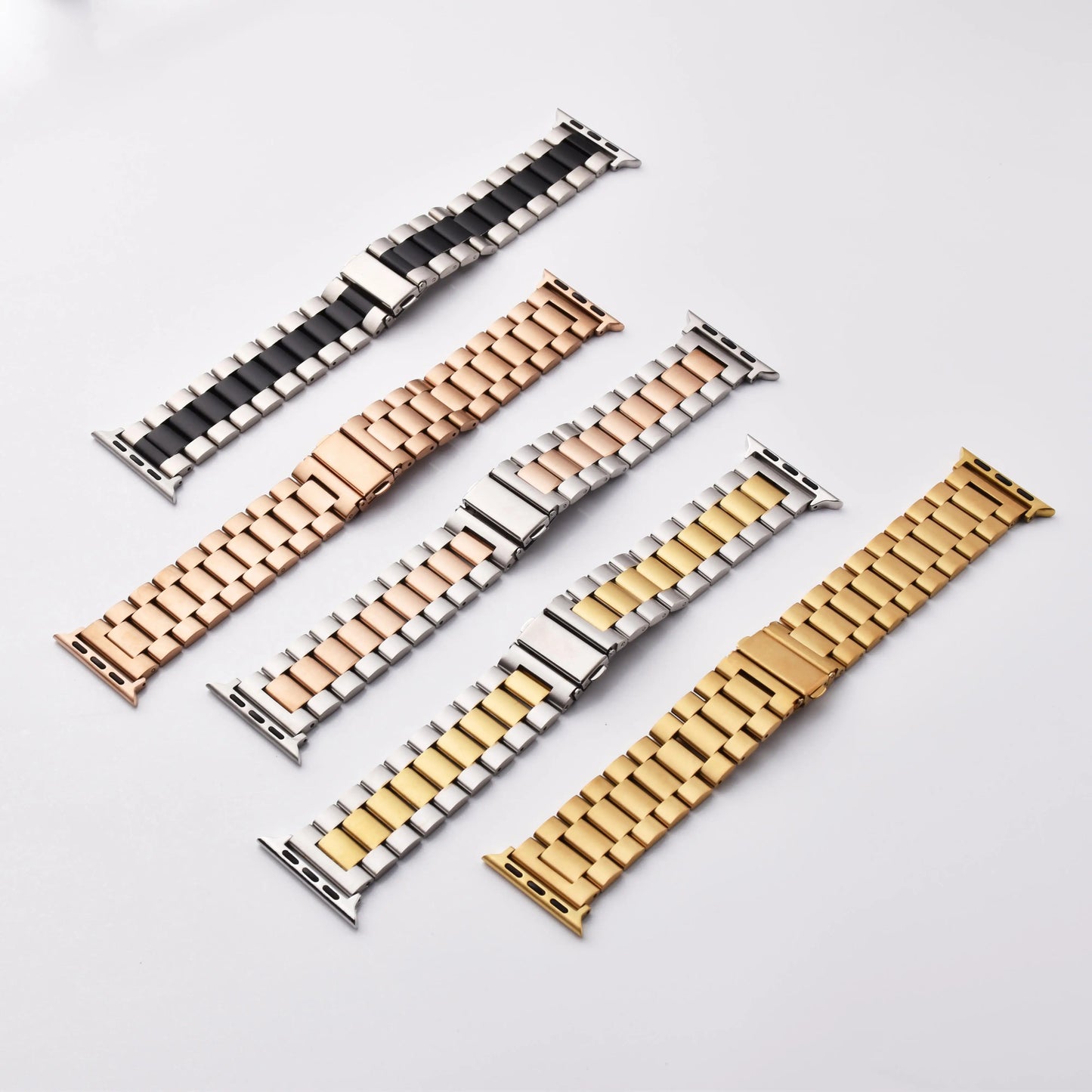Stainless steel metal men and women watch bands, compatible with Apple Watch 38/40/41mm42/44/45/49mm, suitable for Iwatch 987654