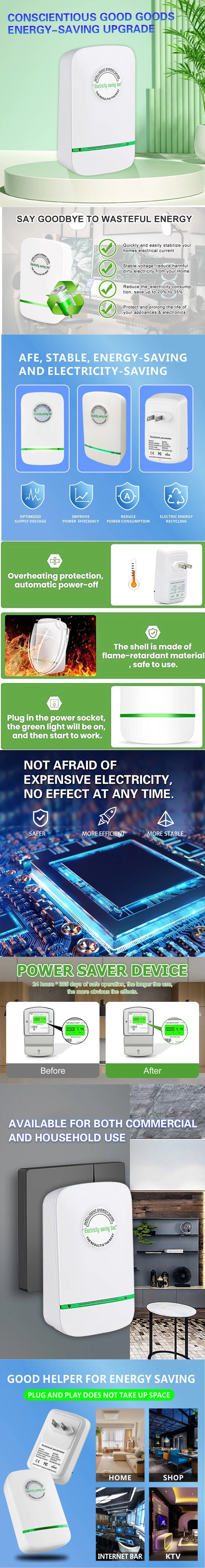 Pro Power Save Electricity Energy Saver 90V-250V Stable Voltage.