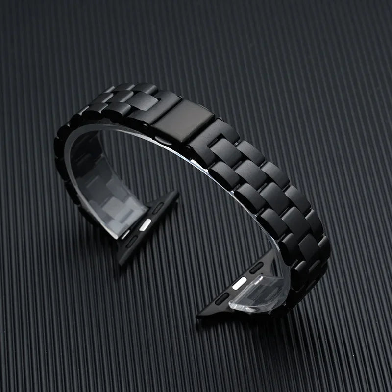 Stainless steel band for apple watch strap 44mm 45mm 40mm 42-38-41mm Slim Metal bracelet ultra 2 49mm iwatch series 8 7 6 SE 5 9