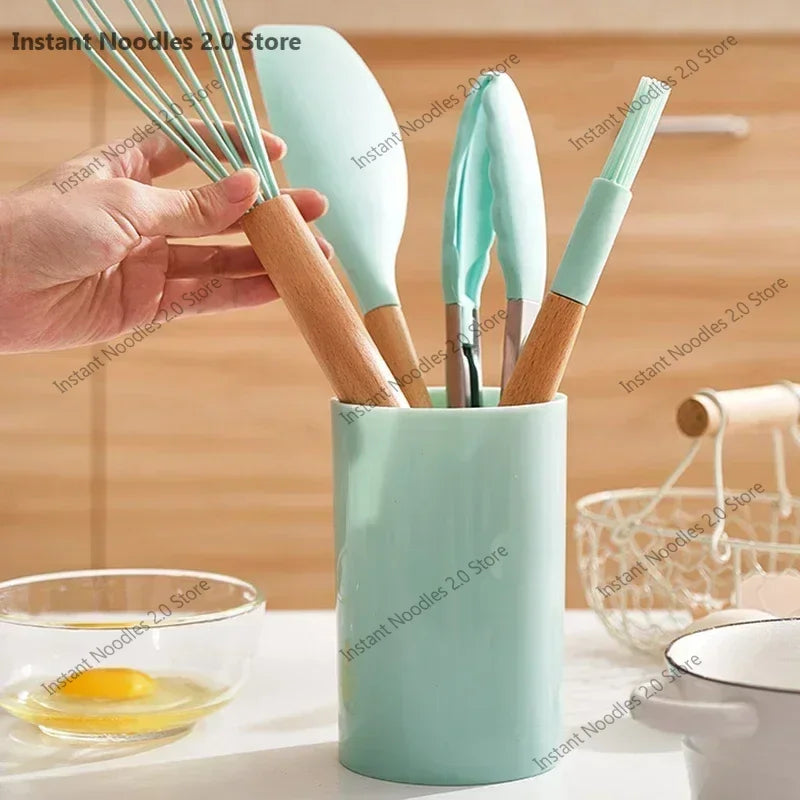 Tool Kitchenware  Cooking Spatula  Turner 12PCS Food Set Grade Measuring.