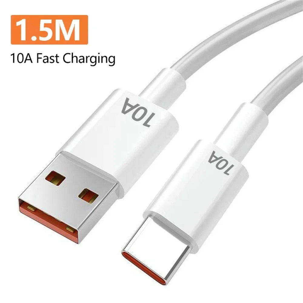 240W 5 in 1 USB C GaN Desktop Charger Fast Charge Phone Adapter 10A Type C Cable For iPhone Samsung Xiaomi EU/US/UK Plug Charger