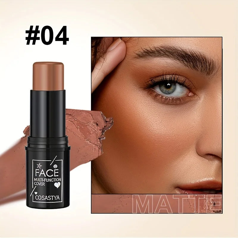 Three-in-one color multi-function waterproof makeup stick natural face multi-function: