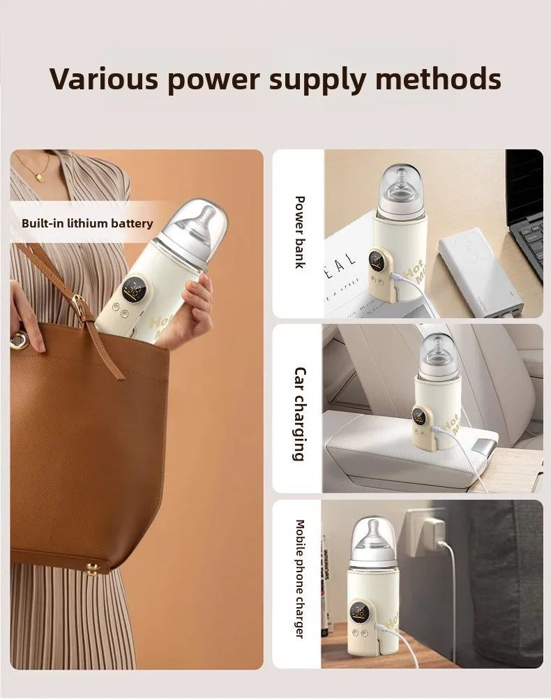 6000mAh Baby Bottle Warmer 6 Heat Level Multifunction Breast Milk.