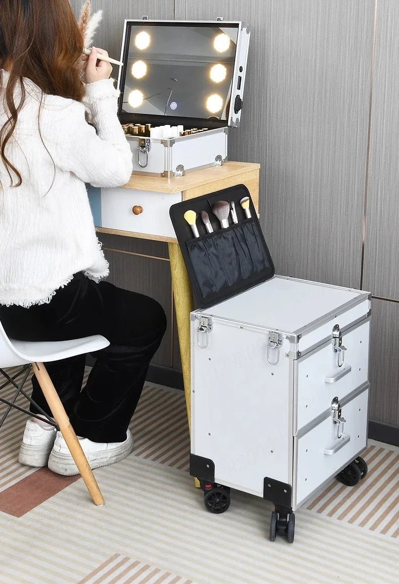 Makeup Bag 3-in-1 Suitcase Professional Manicure.