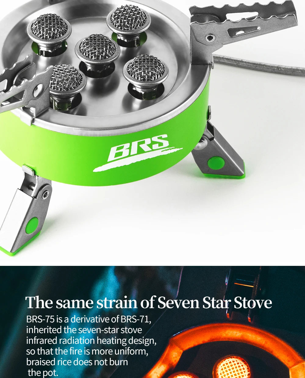 BRS Burner 4200W 7000W Outdoor Camping Gas.