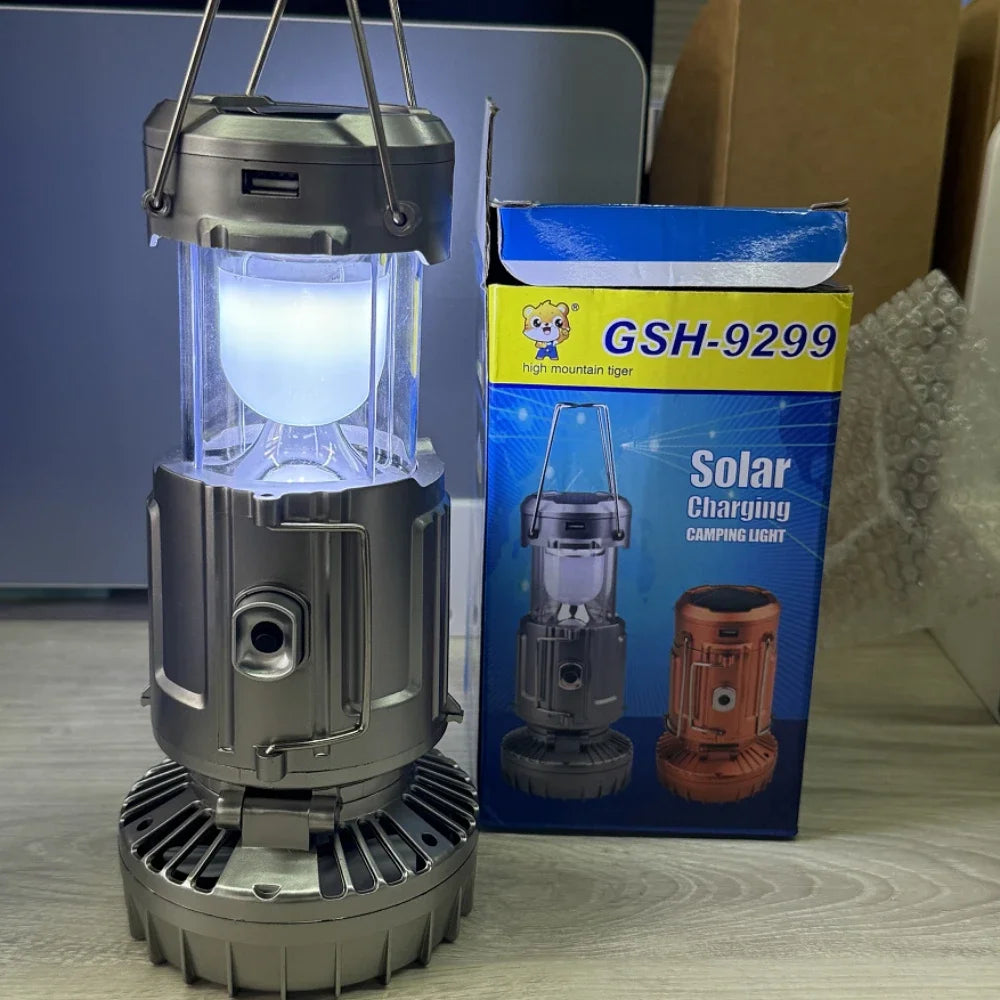Solar Multifunctional Handheld Camping Lamp Tent Lamp.