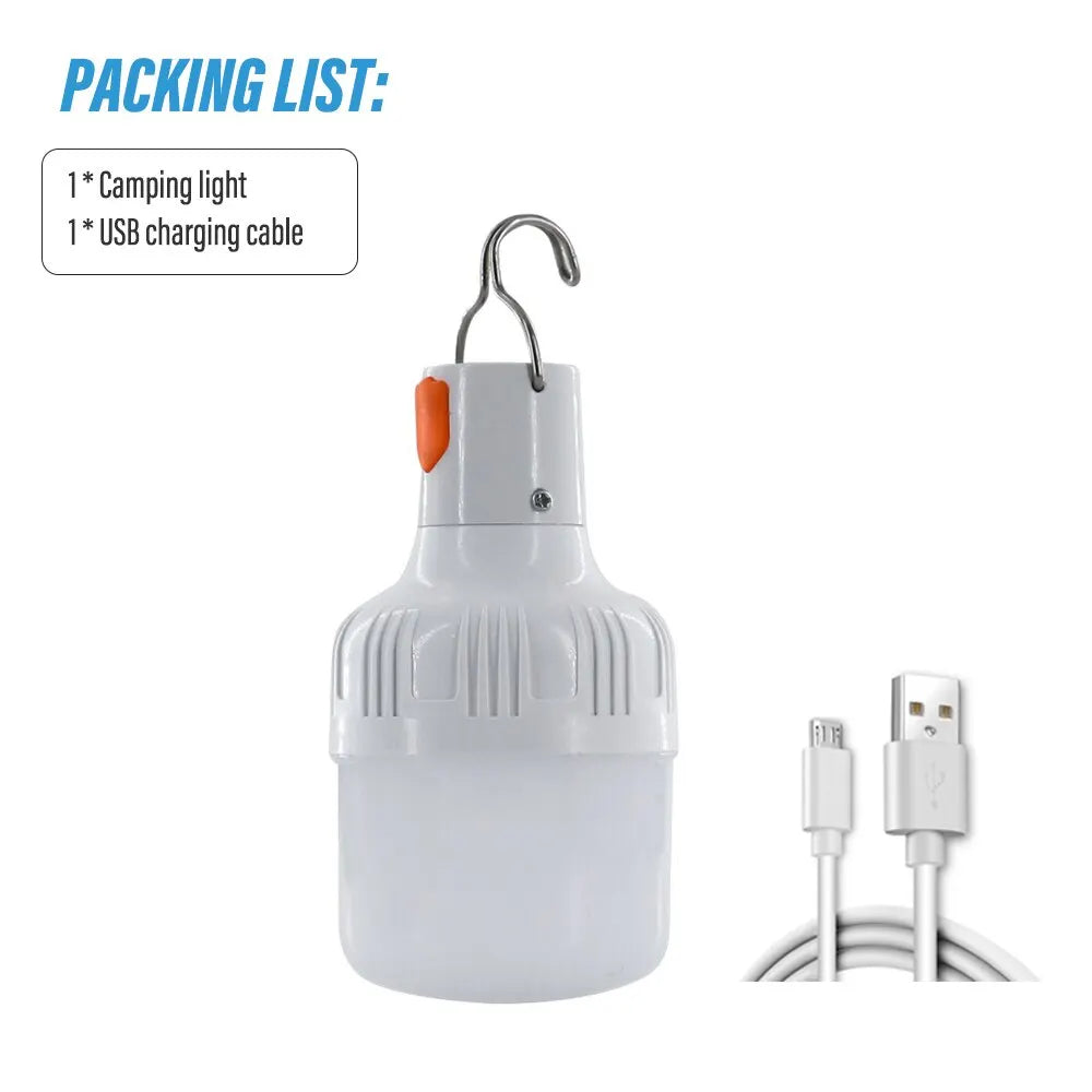 Rechargeable LED lamp, ideal for emergencies.