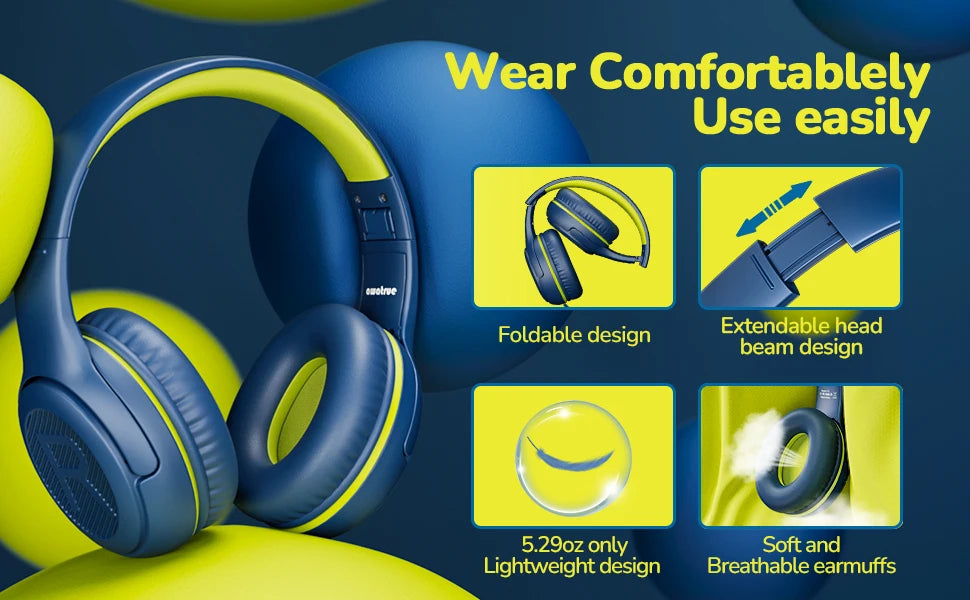 3.5mm surround stereo gaming headset with microphone and earcups.