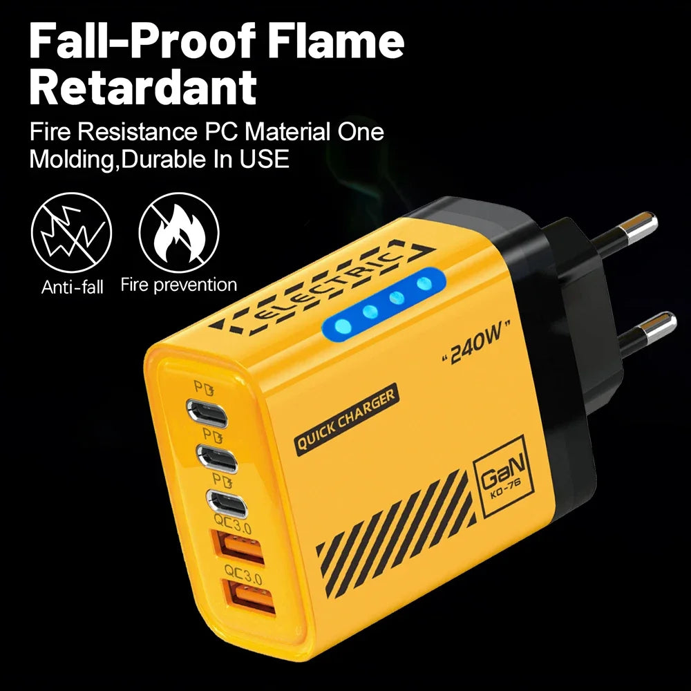 5-port fast charger.