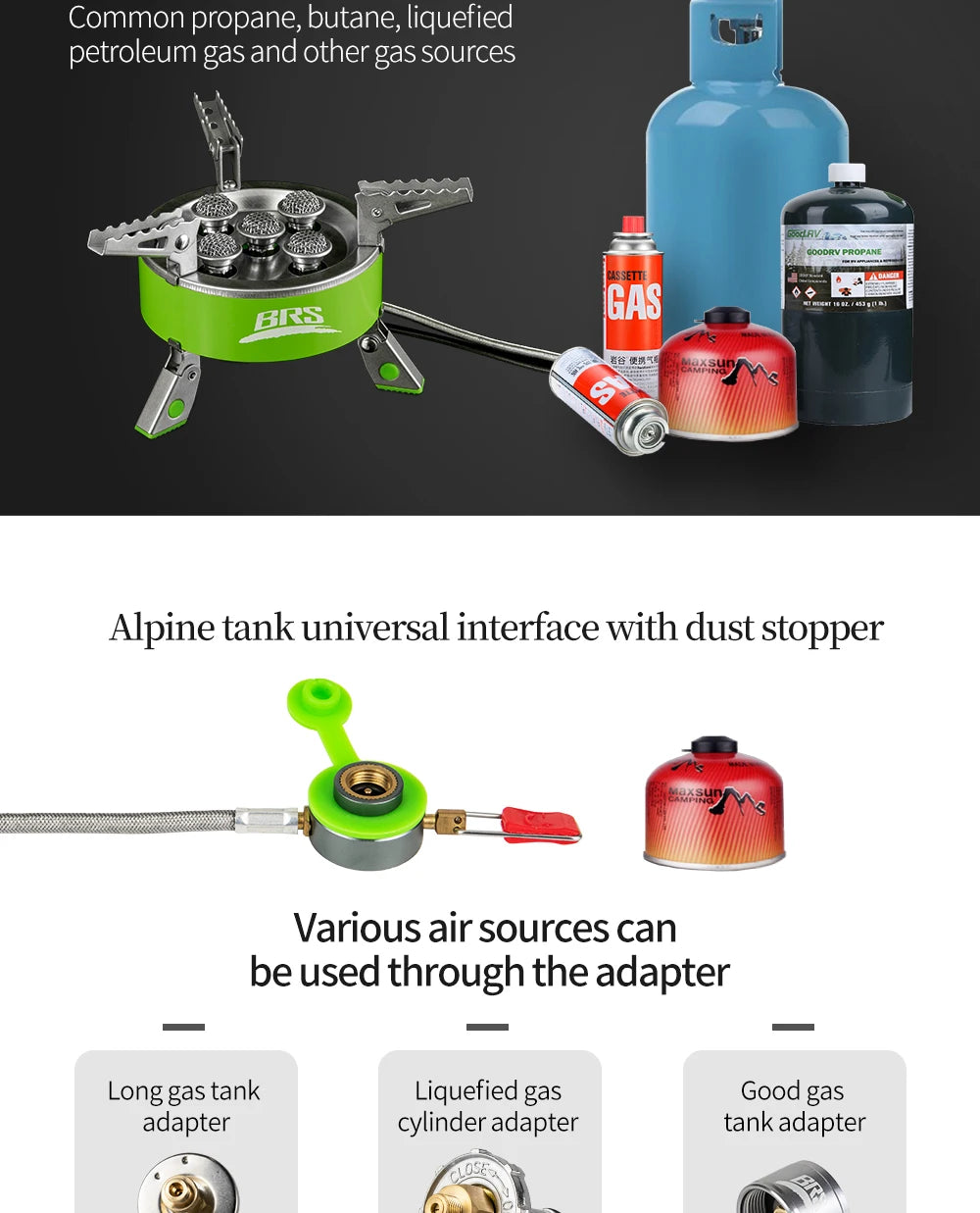 BRS Burner 4200W 7000W Outdoor Camping Gas.