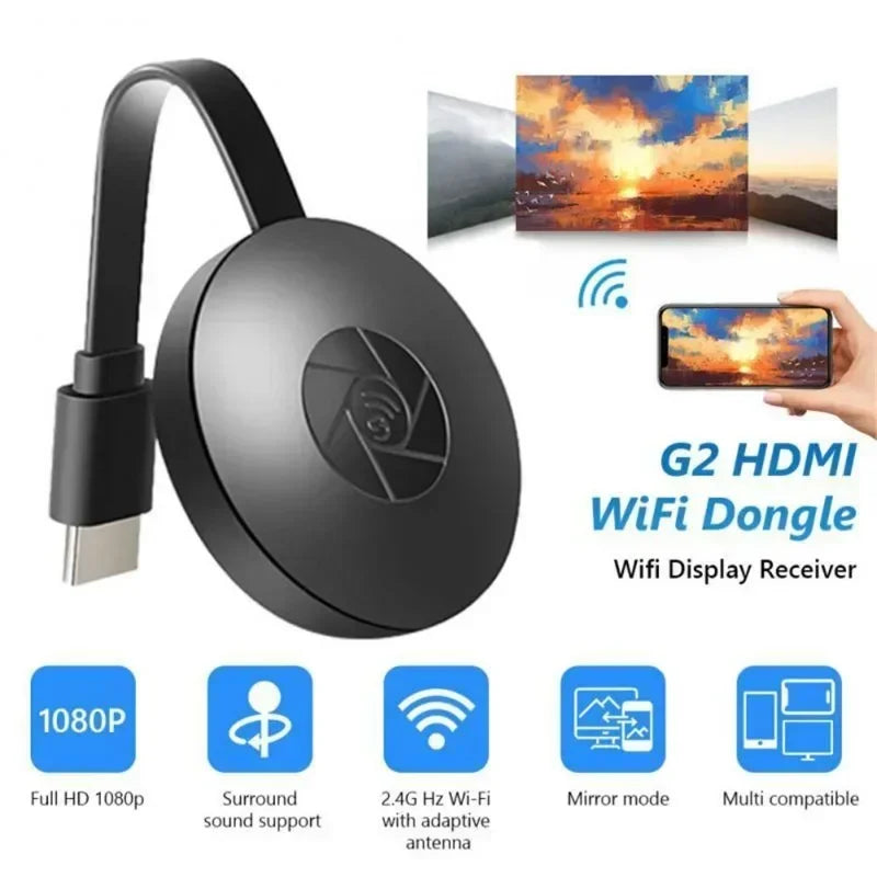 MUZISN 1080P G2 is suitable for MiraScreen monitor Anycast Wifi portable Miracast dongle.