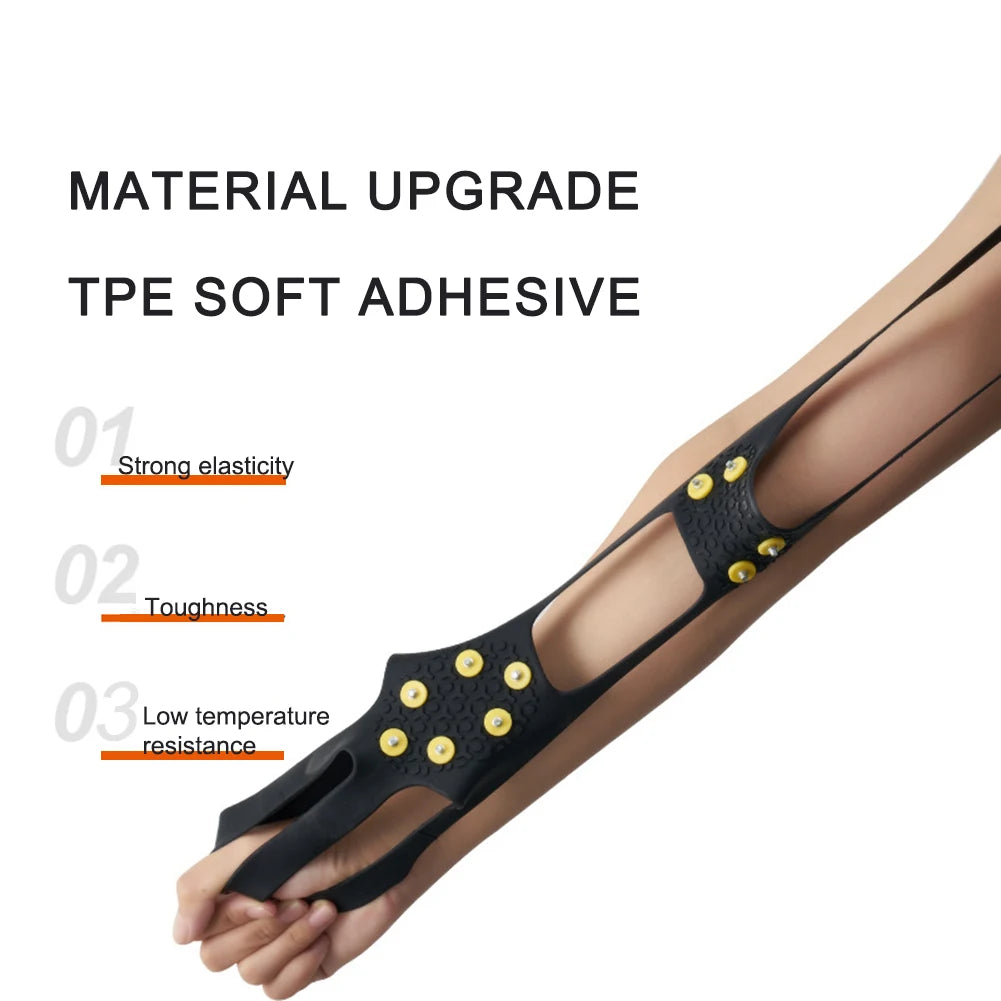 1Pair 10 Teeth Snow Ice Claw Climbing Anti-Slip