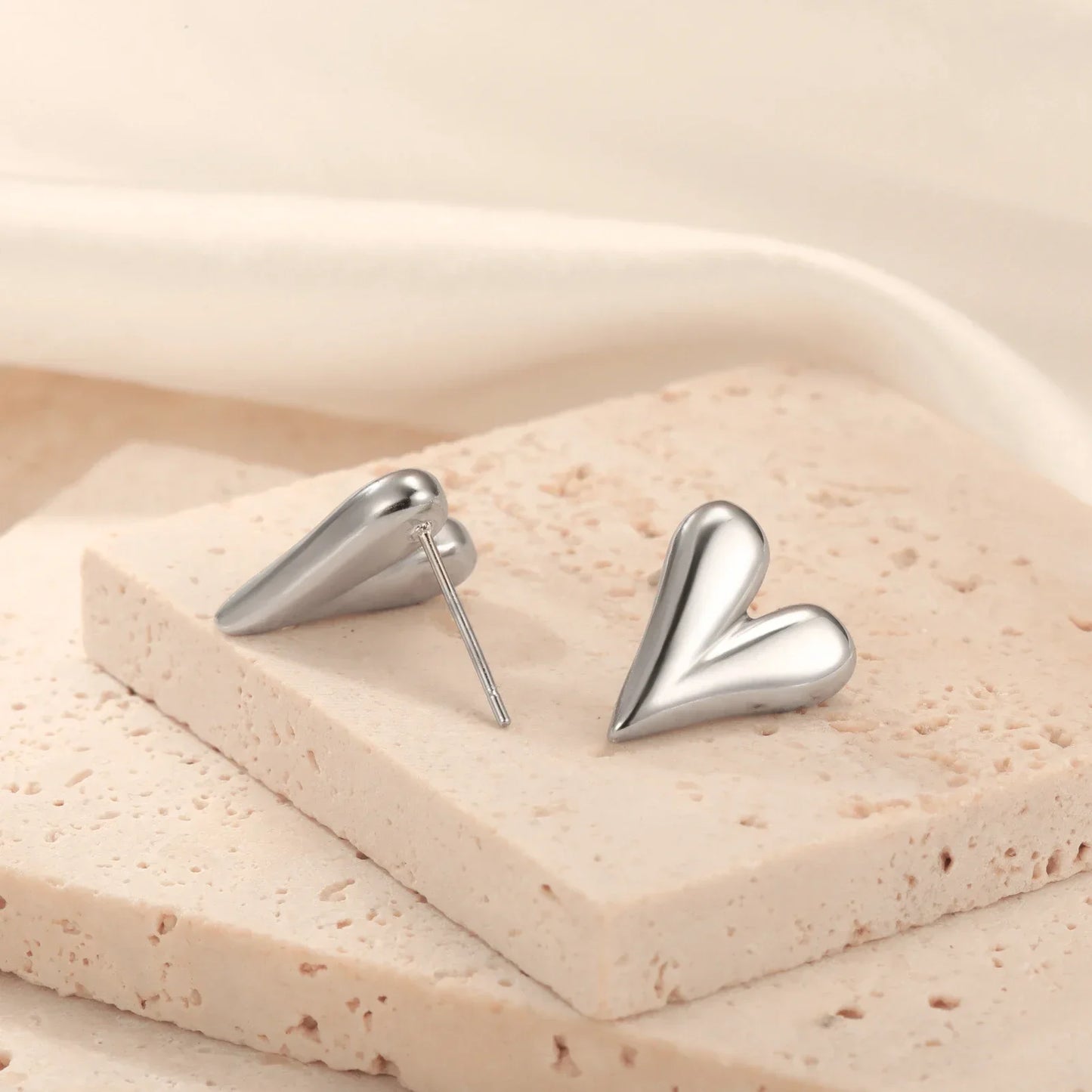 Cazador Stainless Steel Heart Women's Earrings Drop Dangle Earrings Jewelry 2025 Trend Wedding Party Birthday Gift New Wholesale