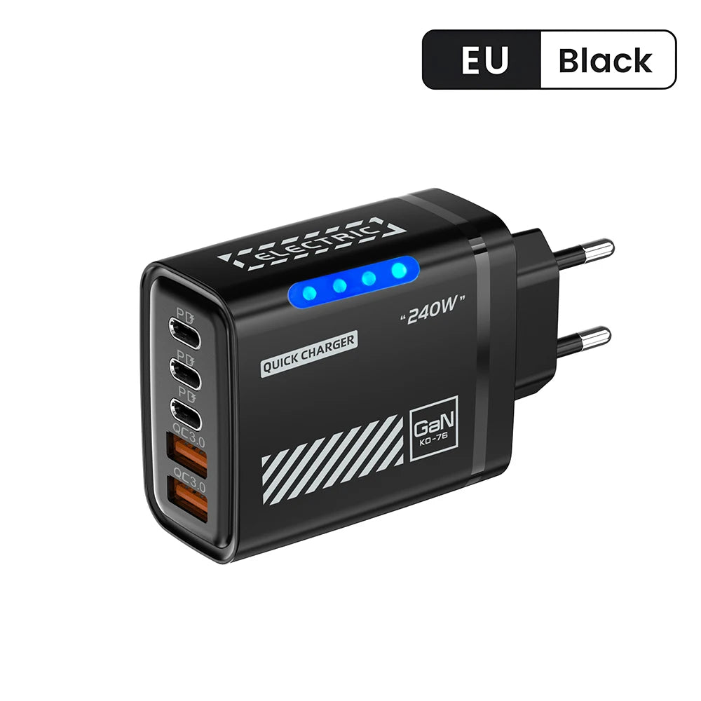 5-port fast charger.