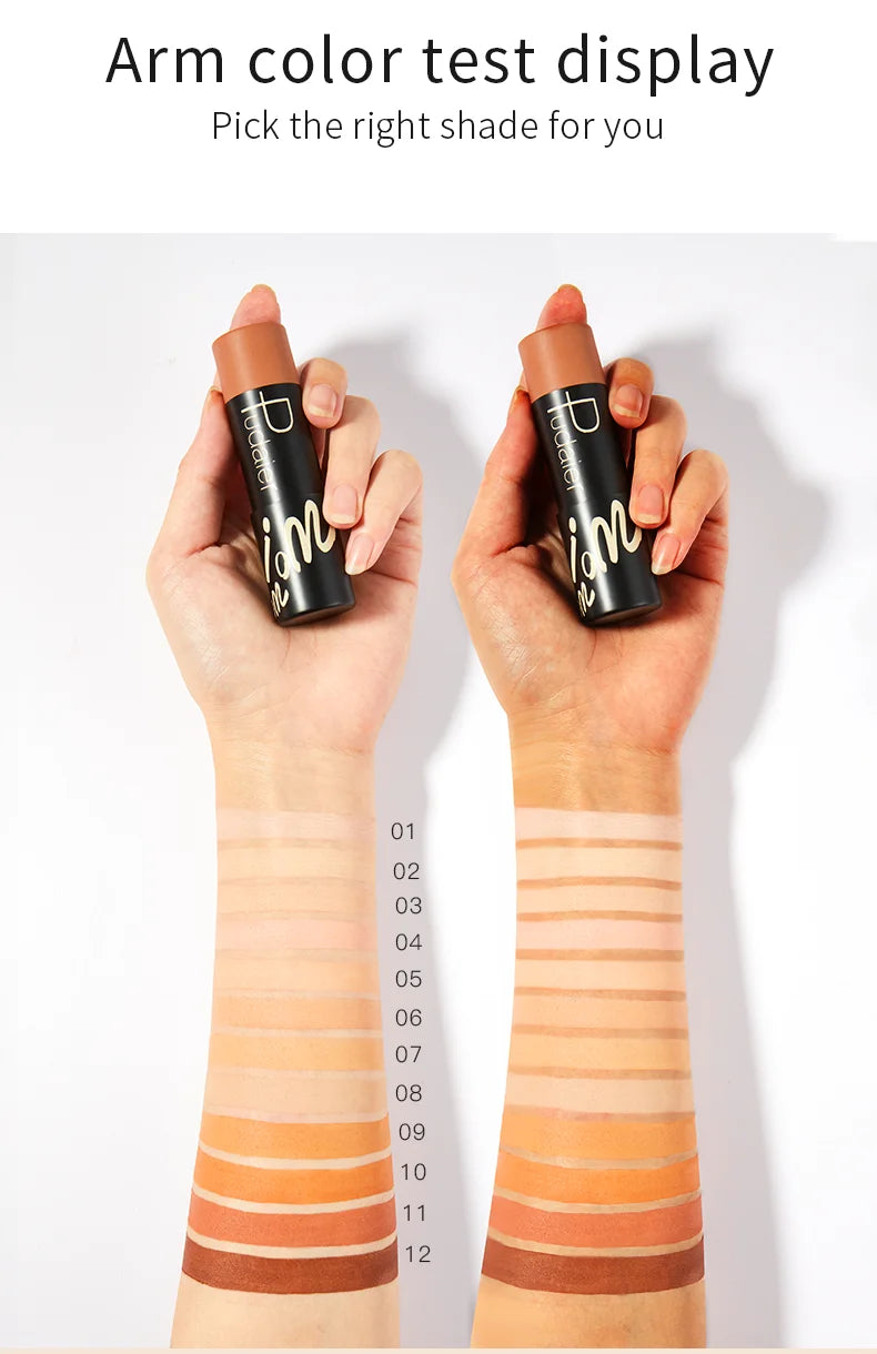 2-in-1 Foundation & Concealer Stick, Waterproof.