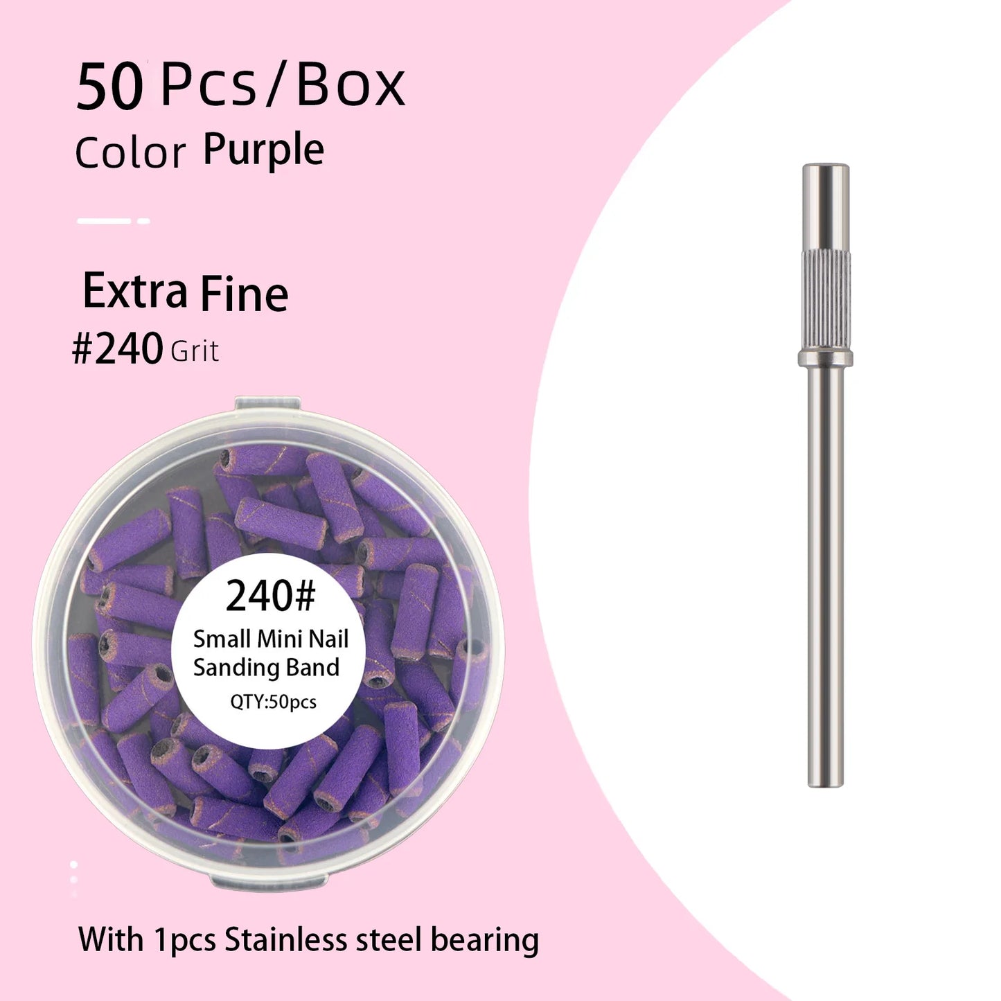 50pcs 3.1mm Mini Sanding Bands Kits.