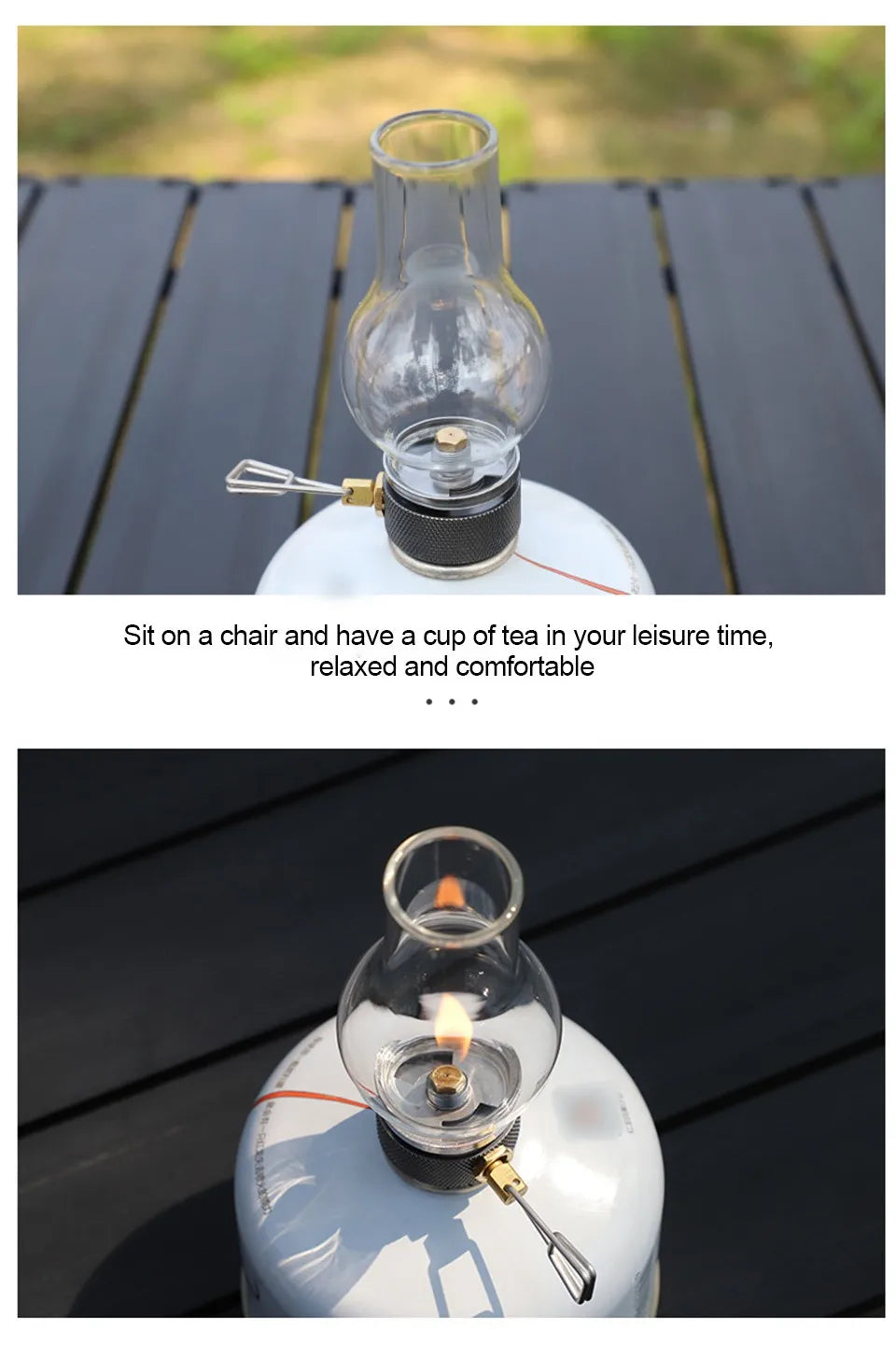 Portable Butane Gas Lamp for Camping,