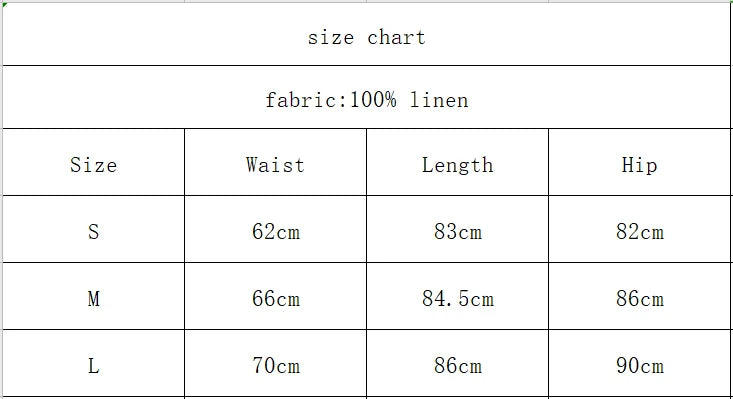 100% Linen Long Skirts For Women.