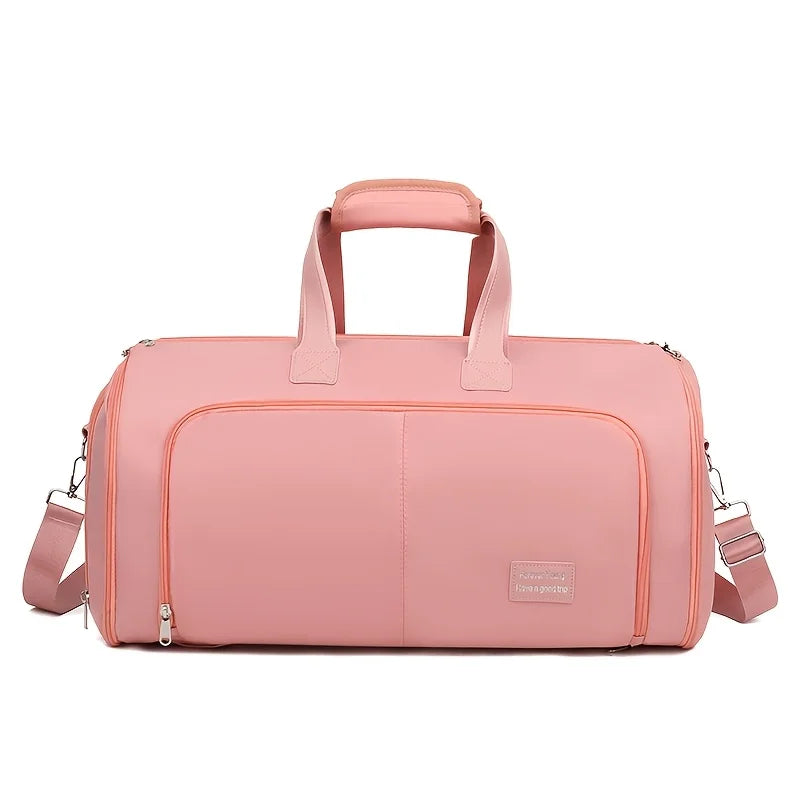 60L Large Travel Bag for Women, Dry Wet Separation, Shoe Compartment.