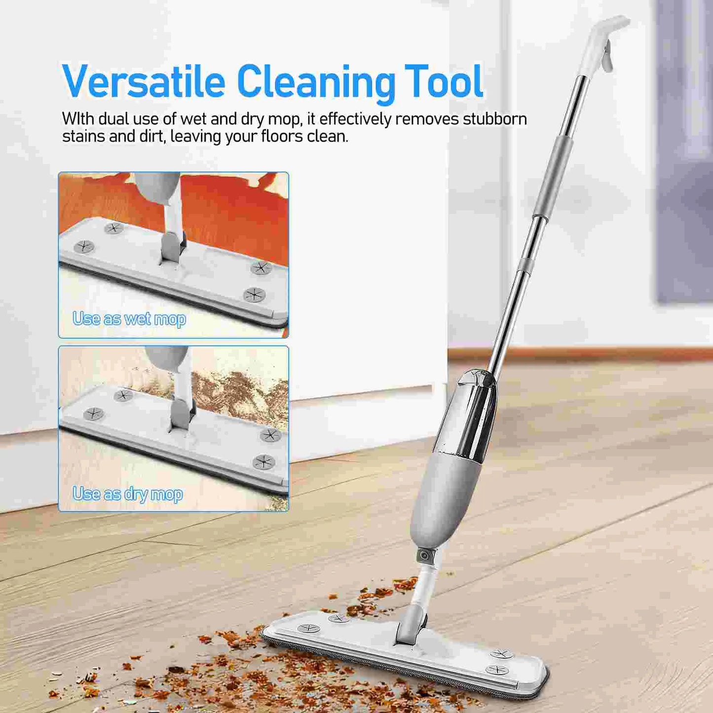 Refillable Rotatable Spray Mop.