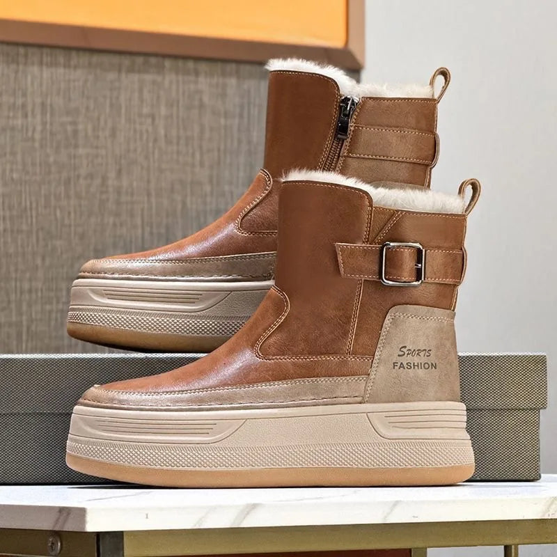 Women's winter snow boots, comfortable cotton, warm and perfect for slipping.