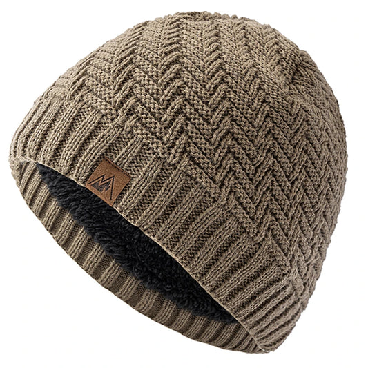 Peak Labal unisex winter hats, modern knitted hats for men and women.
