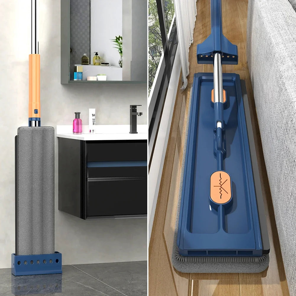 360°Rotating Flat Mop Self-contained Slide Floor.