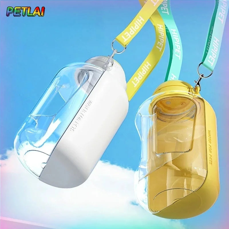 Portable water bowl for dogs, ideal for outdoor walks.